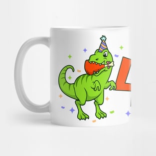 I am 4 with TREX - boy birthday 4 years old Mug